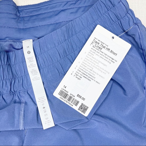 Lululemon Track That 3” Hi Rise Shorts Water Drop - Picture 9 of 9